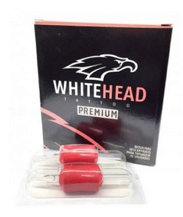 Bicos Biqueiras White Head Premium Tattoo 30mm Caixa C/20