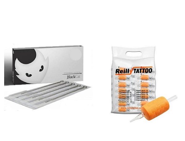 Kit Haste Black Cat e  10un Haste + 10un Biqueiras