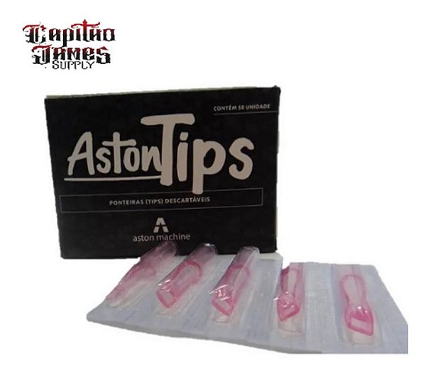 Ponteira Aston Tip Descartável Traço Pintura Tattooo 25un