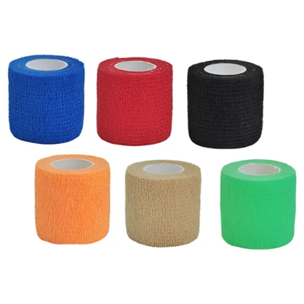 Bandagem Elástica Adesiva Flexível Atadura - 5cm - Kit 6 Un