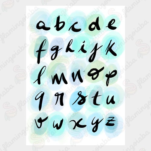 Quadro ABC Cursiva