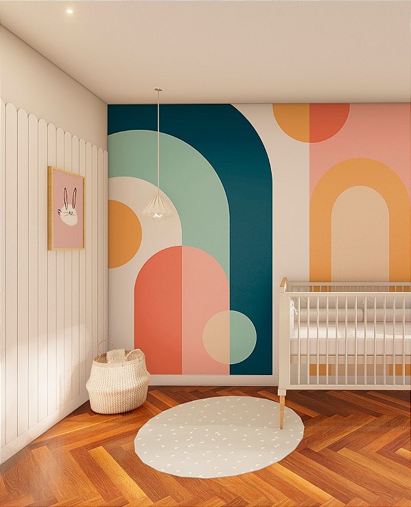 Papel de Parede Painel Geométrico