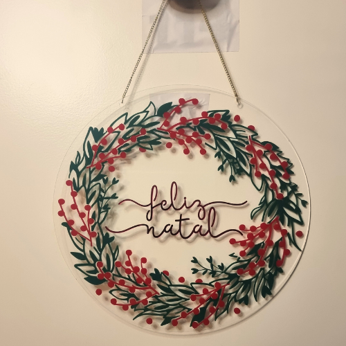 Guirlanda de Natal em Acrílico