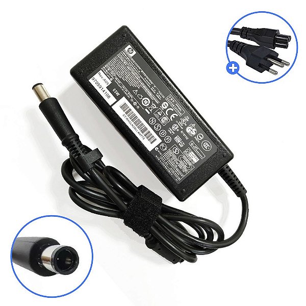 Carregador para Notebook Dell Pino 4.5 mm x 3.0 mm.