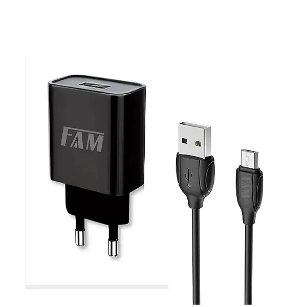 Carregador Completo USB/V8 FKT-1108 2.1A FAM.