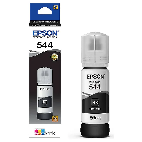 Tinta para impressora Epson 544 Preta.