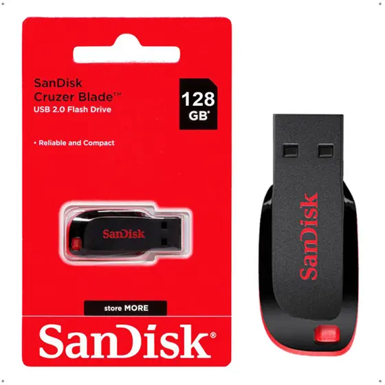 Pendrive SanDisk USB 2.0 128GB.