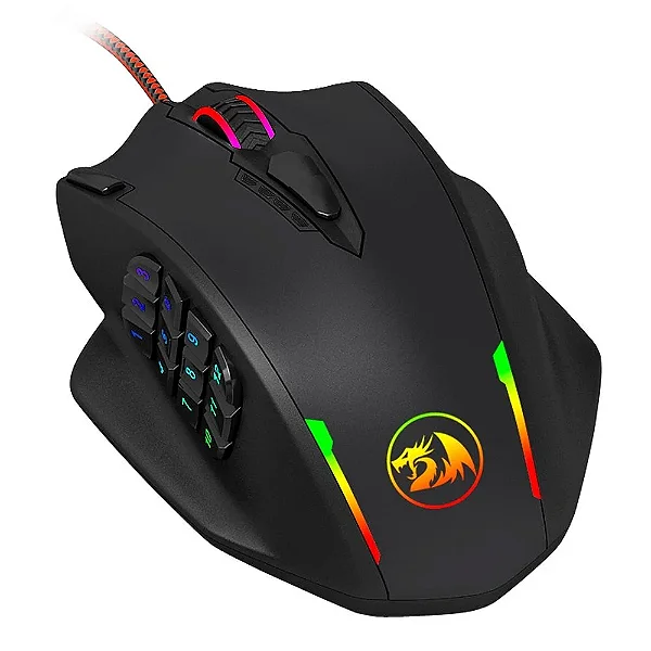Mouse Gamer Redragon RGB Impact M908.