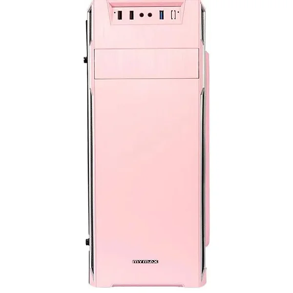 Gabinete Gamer Mymax Rosa ATX.