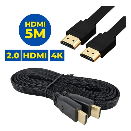 Cabo HDMI x HDMI 5m 4k Flat Ley-10
