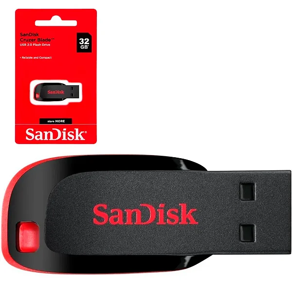 Pendrive SanDisk USB 2.0 32GB.