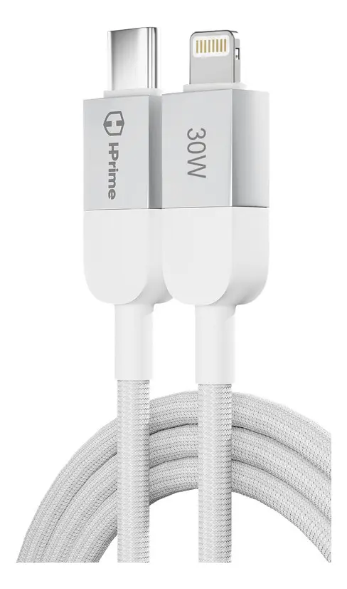 Cabo Lightning para USB Tipo-C HPrime Core30 30W.