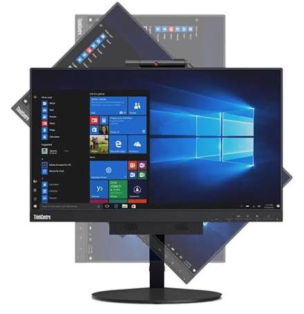 Monitor Lenovo Thinkcentre Com Regulagem com Touch e câmera 22"