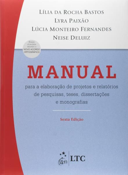 MANUAL PARA ELABORAÇÃO DE PROJETOS