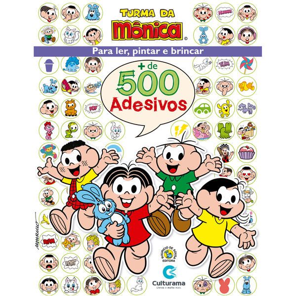 500 ADESIVOS TURMA DA MÔNICA