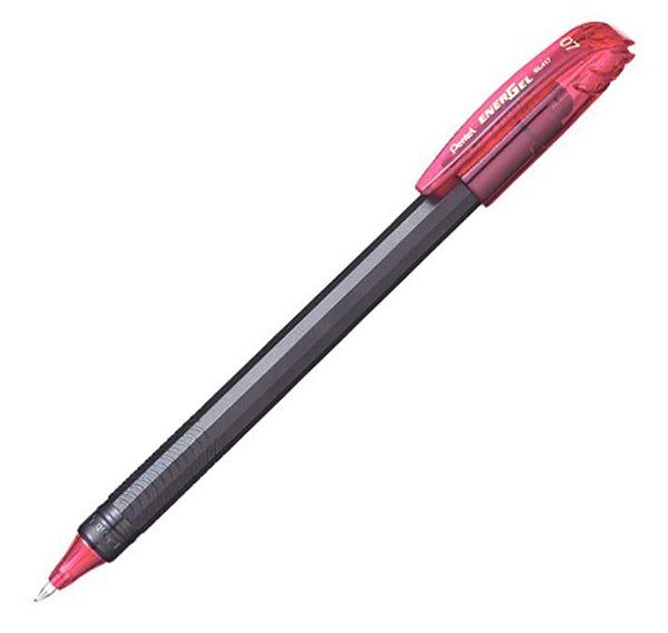 CANETA PENTEL ENERGEL MAKKURO 0,7MM C/ TAMPA - VERMELHA