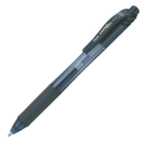 CANETA PENTEL ENERGEL X RETRATIL 0,7MM - PRETA BL107