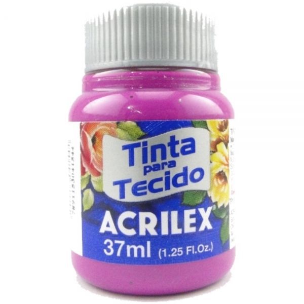 TINTA TECIDO FOSCA ACRILEX 37ML - MAGENTA 549