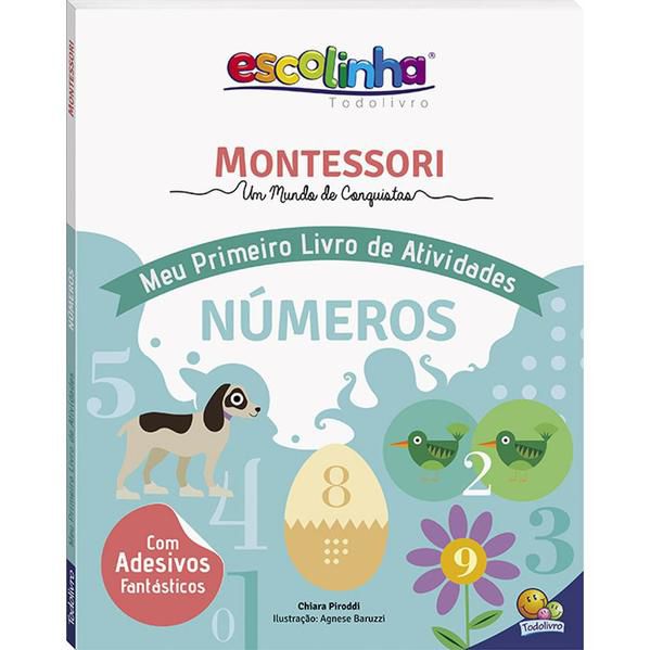 ESCOLINHA MONTESSORI MEU P LIVRO ATIVIDADES: NÚMEROS (ESCOLINHA)