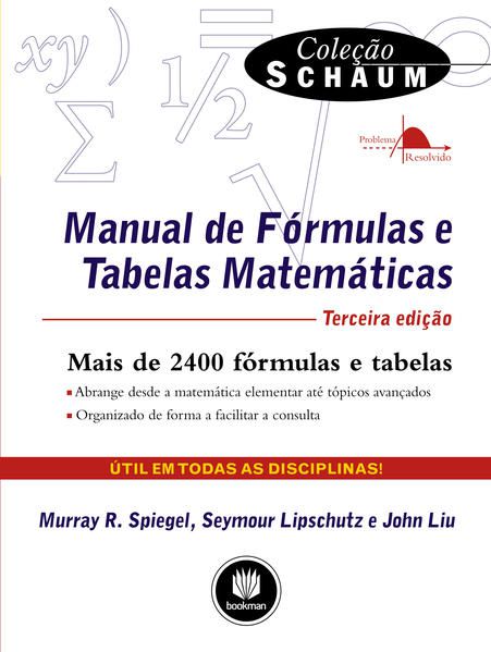 MANUAL DE FÓRMULAS E TABELAS MATEMÁTICAS