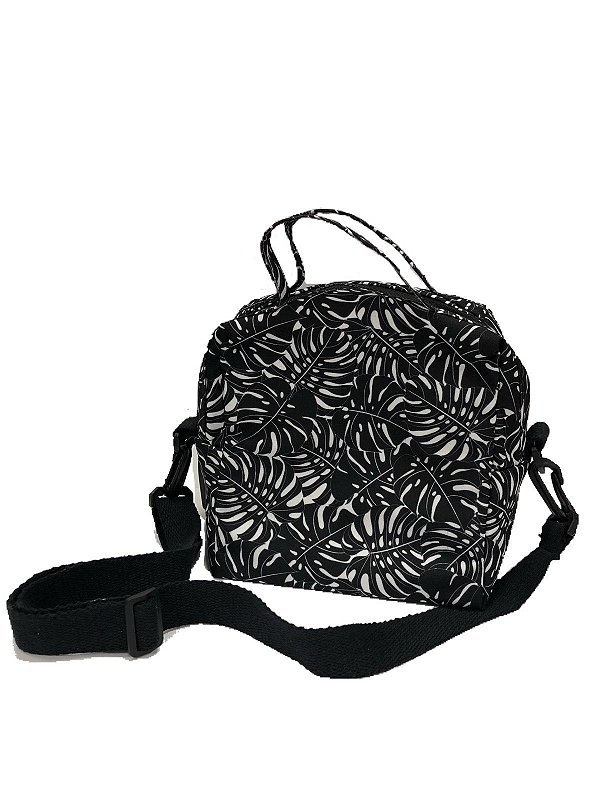 BOLSA TERMICA FLORAL PT/BR C/ ALCA SABRA