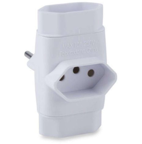 ADAPTADOR PARA TOMARA 3 PINOS 3 SAIDAS BIVOLT