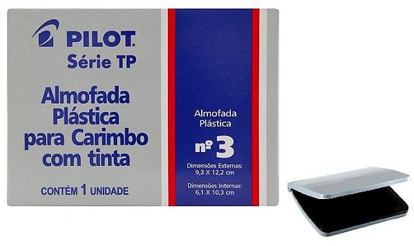 ALMOFADA PARA CARIMBO - PRETA