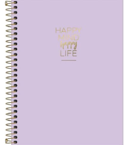 CADERNO TILIBRA COLEG HAPPY LILAS 10M 160FLS