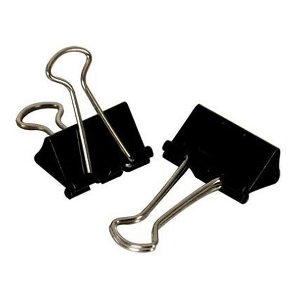 BINDER CLIPS 15MM PRETO CIS UNID