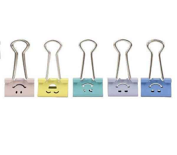 BINDER CLIPS 19MM EMOJI CIS UNID