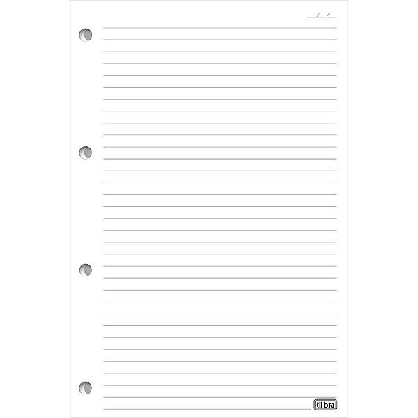 BLOCO TILIBRA A4 BROCHURA CAPA FLEX ORGANIZER C/ PAUTA