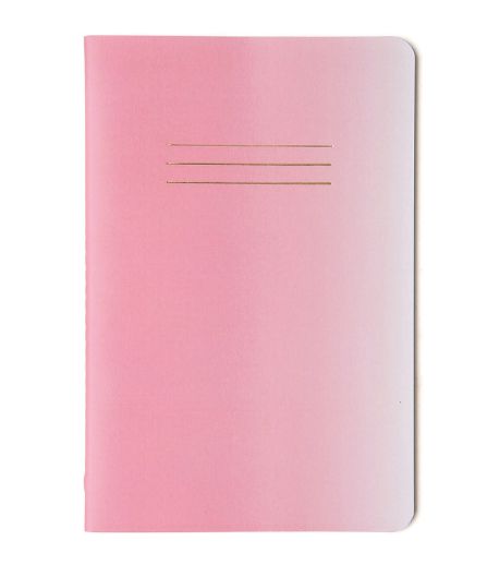 CADERNETA CICERO A5 S/PAUTA PASTEL DEGR ROSA 64PAG