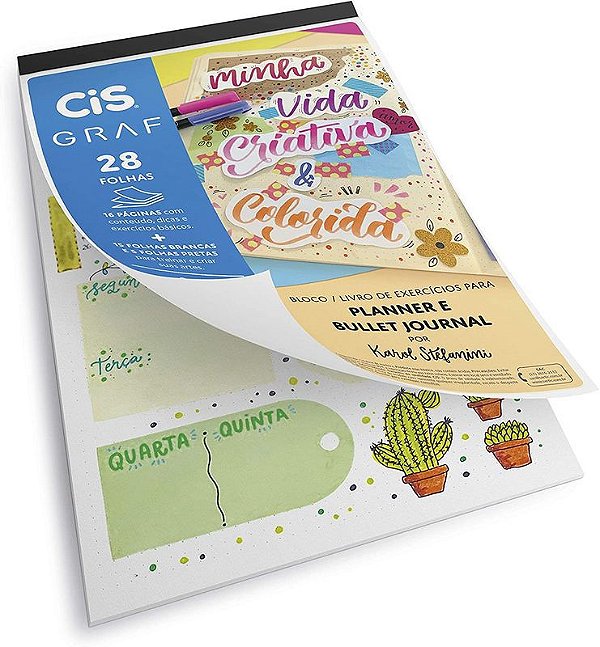 BLOCO CIS PLANNER E BULLET JOURNAL 28FLS