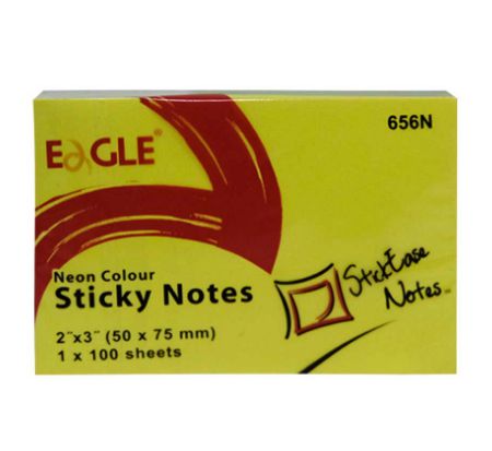 BLOCO DE NOTAS EAGLE ADESIVO 656N AMARELO