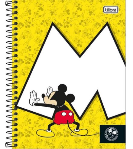 CADERNO TILIBRA TILIBRA COLLEGE ESPIRAL CD 10M  MICKEY 160F