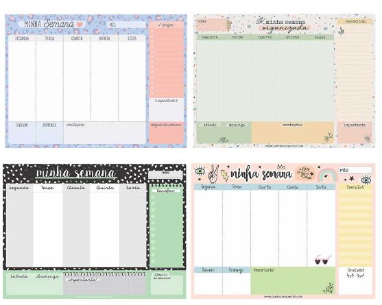 BLOCO PLANNER SEMANAL 40FLS - CARTOES GIGANTES