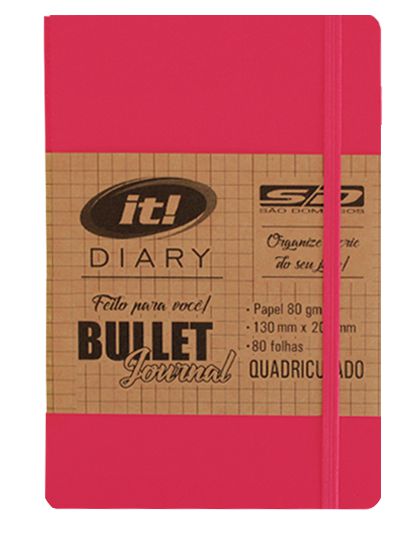 CADERNETA BROCH A5 IT DIARY QUADRICULADO - 80FLS