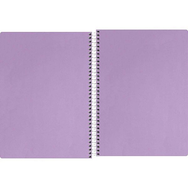 CADERNETA TILIBRA ESPIRAL CAPA FLEX S/P NEON LILAS 80FLS