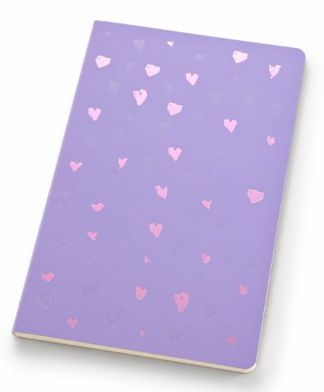 CADERNETA OTIMA PAPERTALK ROMANTIC PAUTADA - LILAS