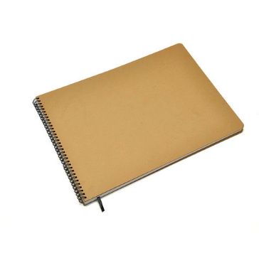 CADERNO A3 S/ PAUTA ESPIRAL CICERO - KRAFT