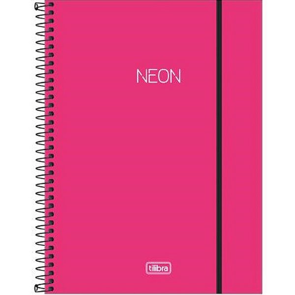 CADERNO TILIBRA A4 10M ESP NEON PINK 160FLS