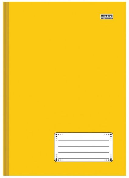 CADERNO A4 BROCHURA CD SD 60FLS AMARELO