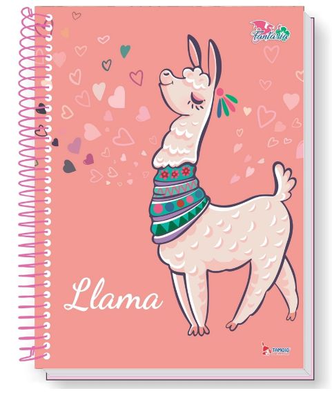 CADERNO A4 ESPIRAL 10M CD - TAMOIO LHAMA 200FLS