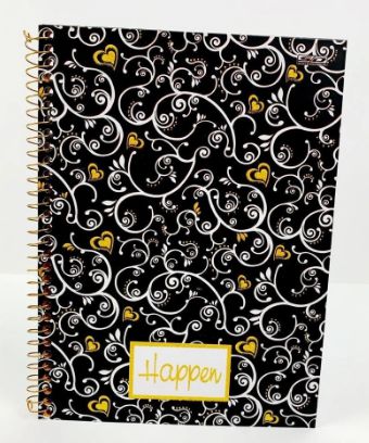 CADERNO A4 ESPIRAL 10M CD HAPPEN 150FLS