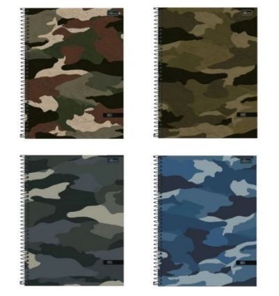 CADERNO TILIBRA A4 ESPIRAL 10M CD HIDE 160FLS