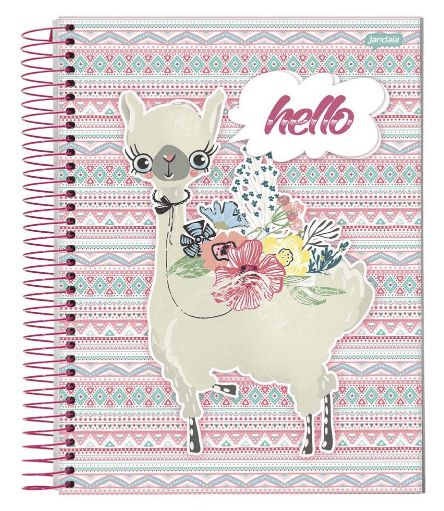 CADERNO A4 ESPIRAL 10M CD LHAMA 200FLS