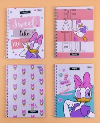 CADERNO TILIBRA A4 ESPIRAL 10M CD MARGARIDA 160FLS