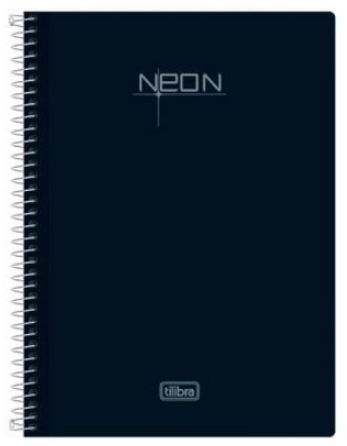 CADERNO TILIBRA A5 ESPIRAL CD NEON C/P 80FLS