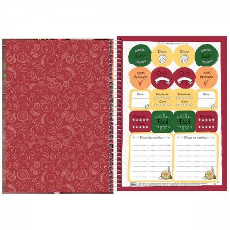 CADERNO TILIBRA A5 ESPIRAL CD RECEITAS 77FLS