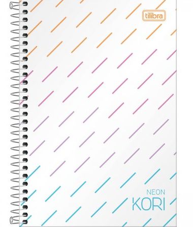 CADERNO TILIBRA A5 ESPIRAL CF NEON KORI 96FLS